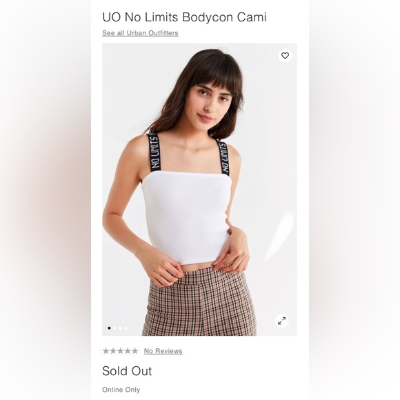 Urban Outfitters Tops - (in black) UO No Limits Bodycon Cami